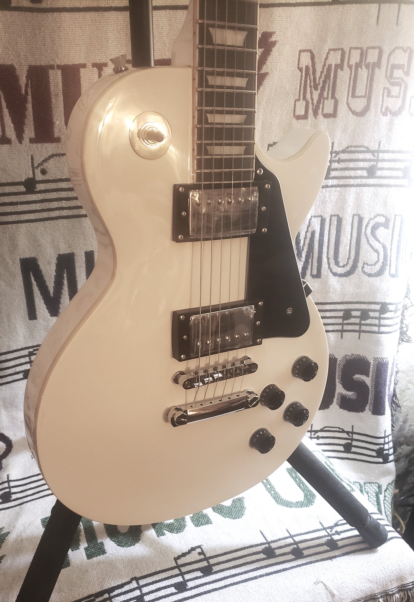 G. A. Duncan Electric LP Style Guitar White