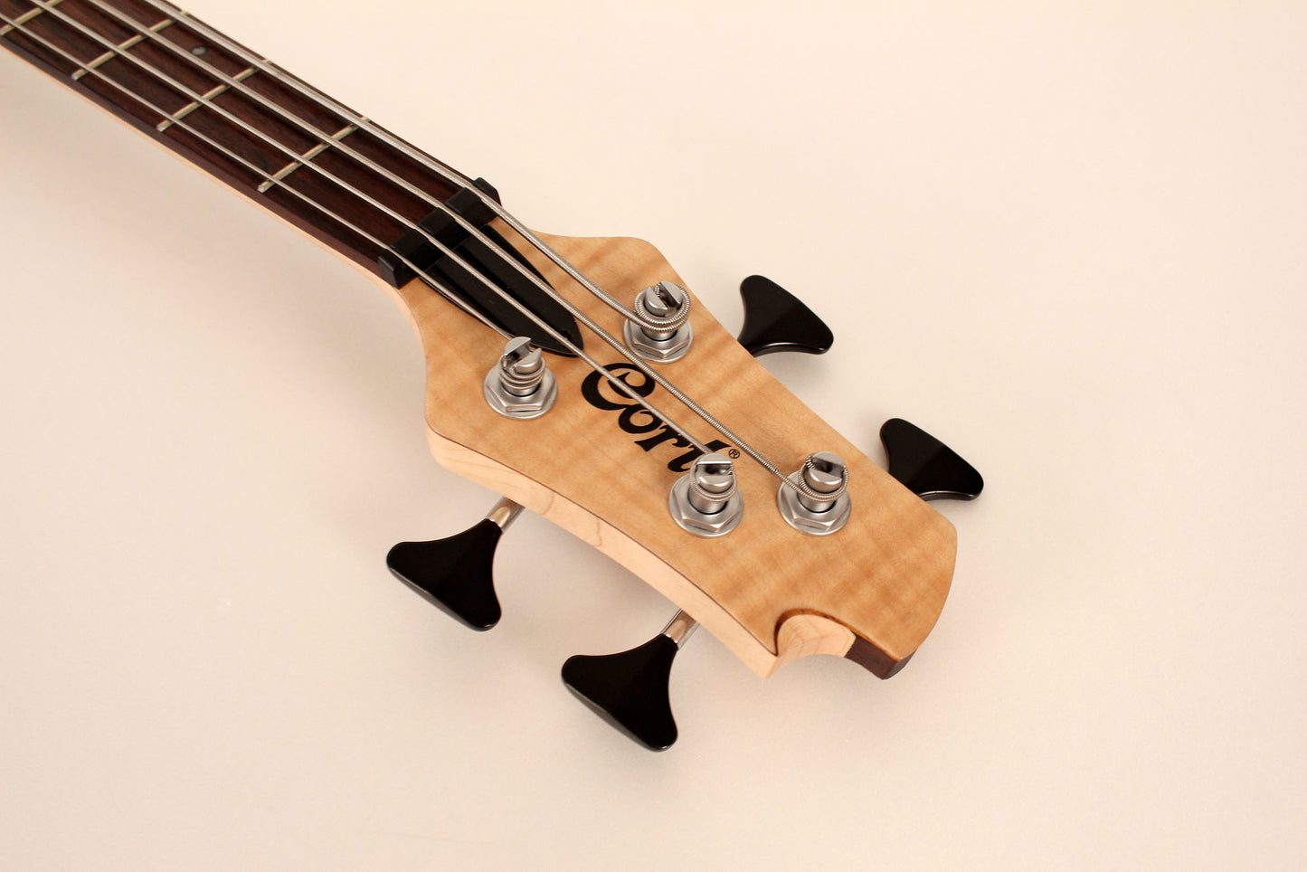 Cort Artisan Series A4 Plus Bass Guitar. Open Pore Natural A4PLUSFMMHOPN