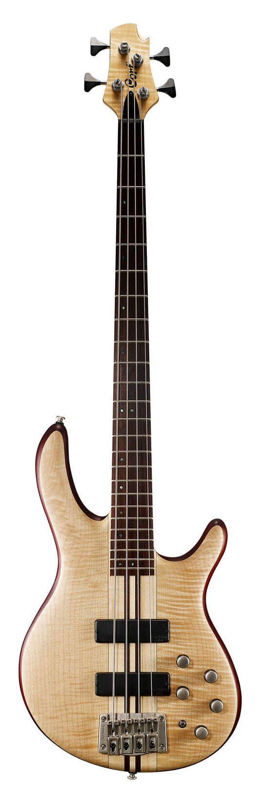 Cort Artisan Series A4 Plus Bass Guitar. Open Pore Natural A4PLUSFMMHOPN