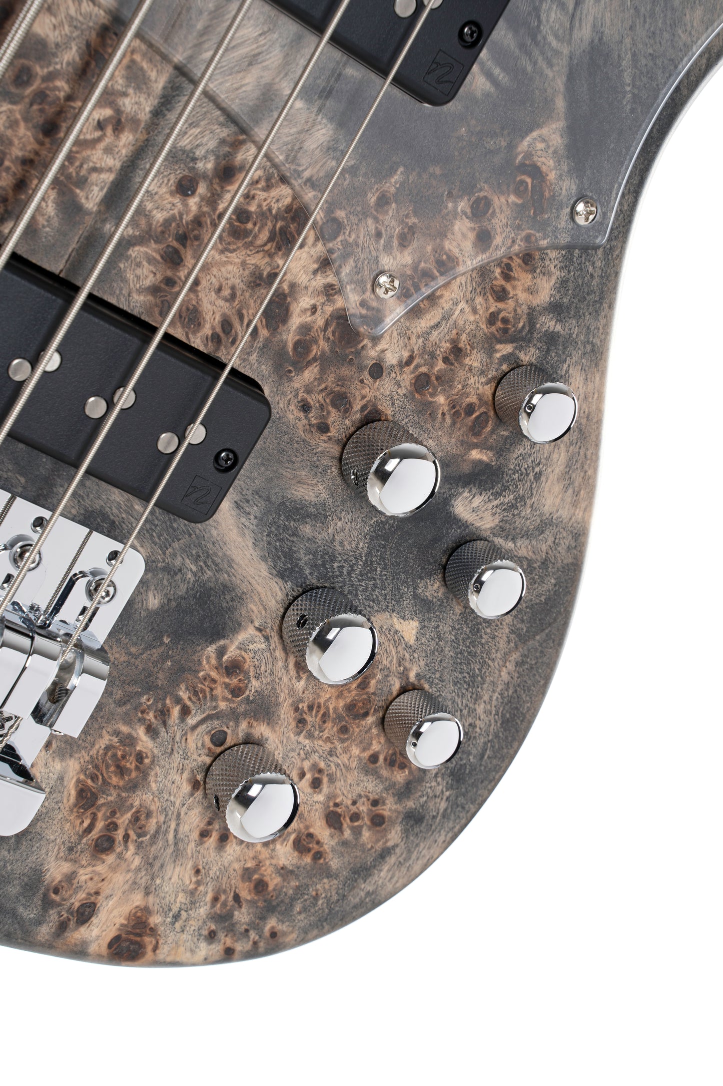 Cort GB Series Modern 5 String Bass Guitar. Open Pore Charcoal Grey