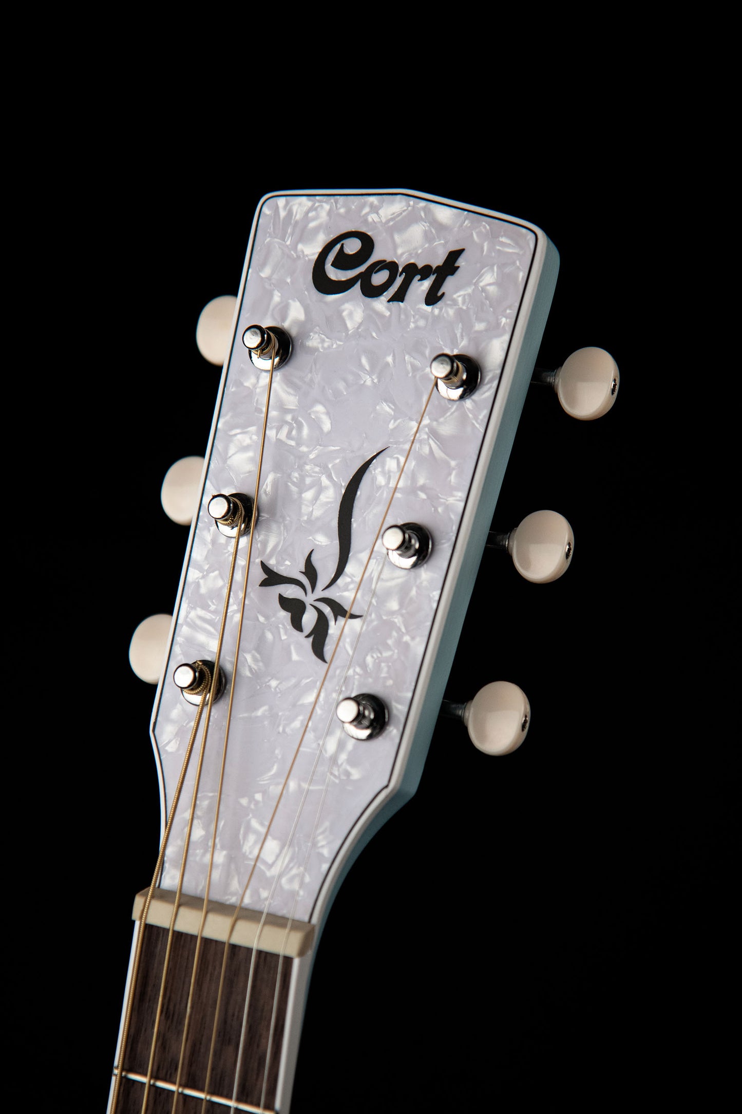 Cort  Jade Series Acoustic Electric Cutaway Guitar. Sky Blue Open Pore