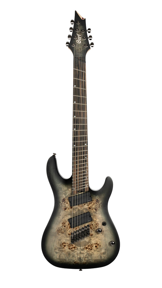Cort  KX Series Multi Scale 7 String Electric Guitar. Star Dust Black KX507MSSDB