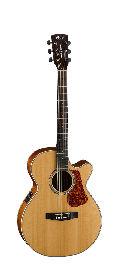 Cort  Luce Series Acoustic Electric Cutaway Guitar. Natural Satin L100FNS