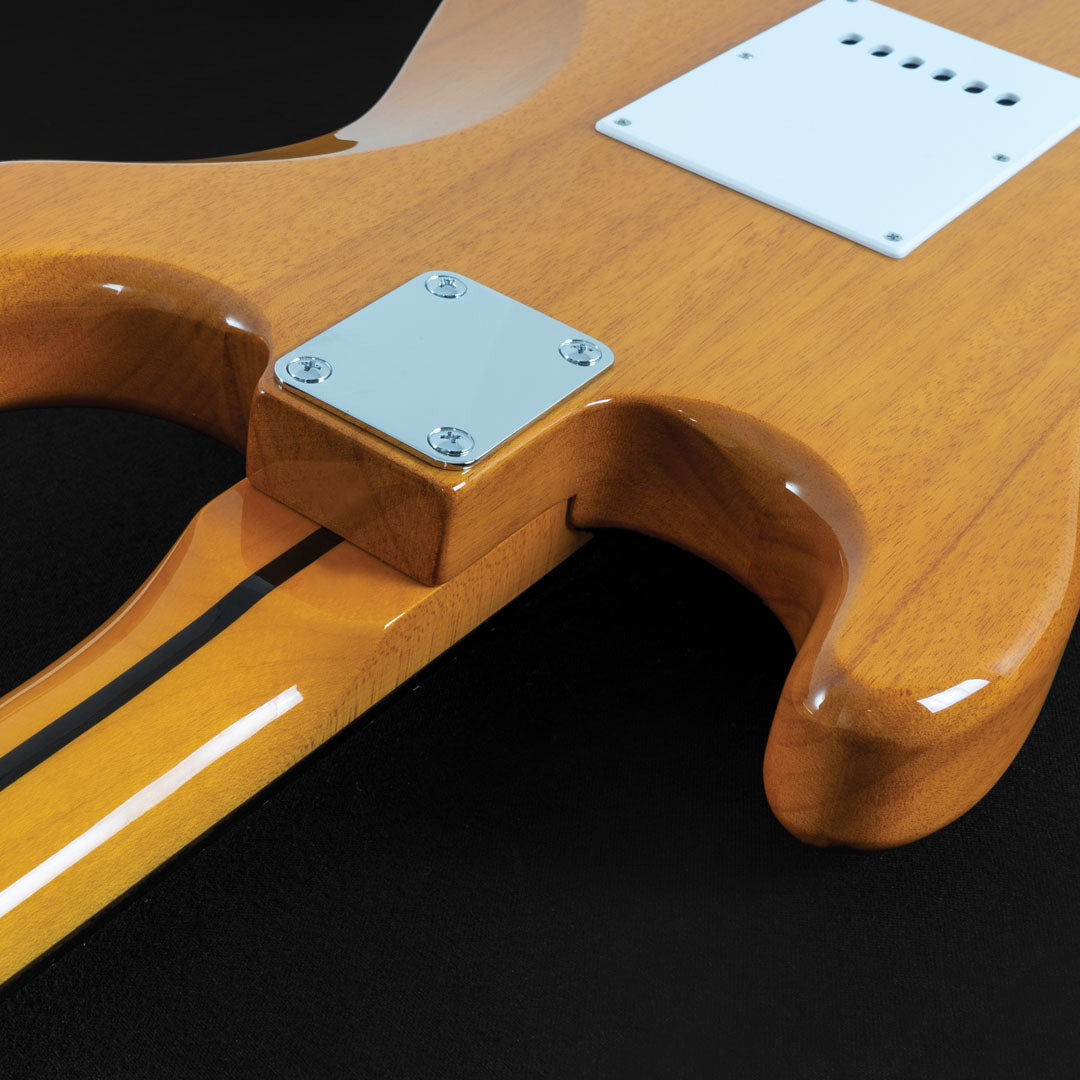 Oscar Schmidt Double Cut Electric Guitar. Natural Finish OS-300-NH-A