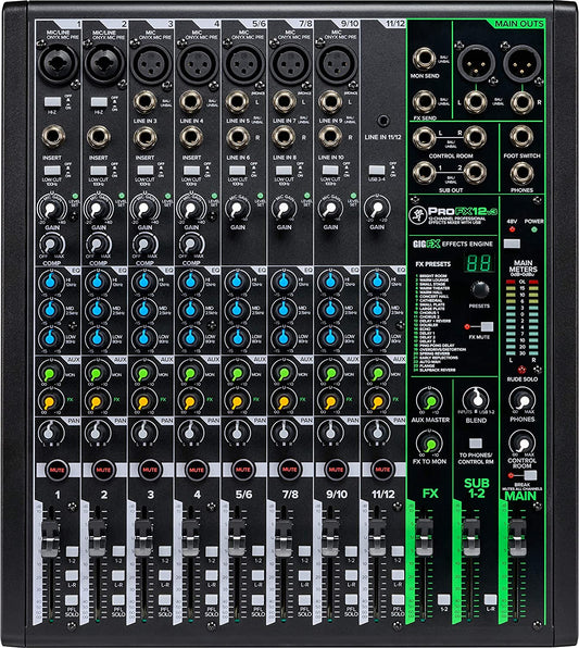 Mackie PROFX12-V3 Mixer. 12 Channel
