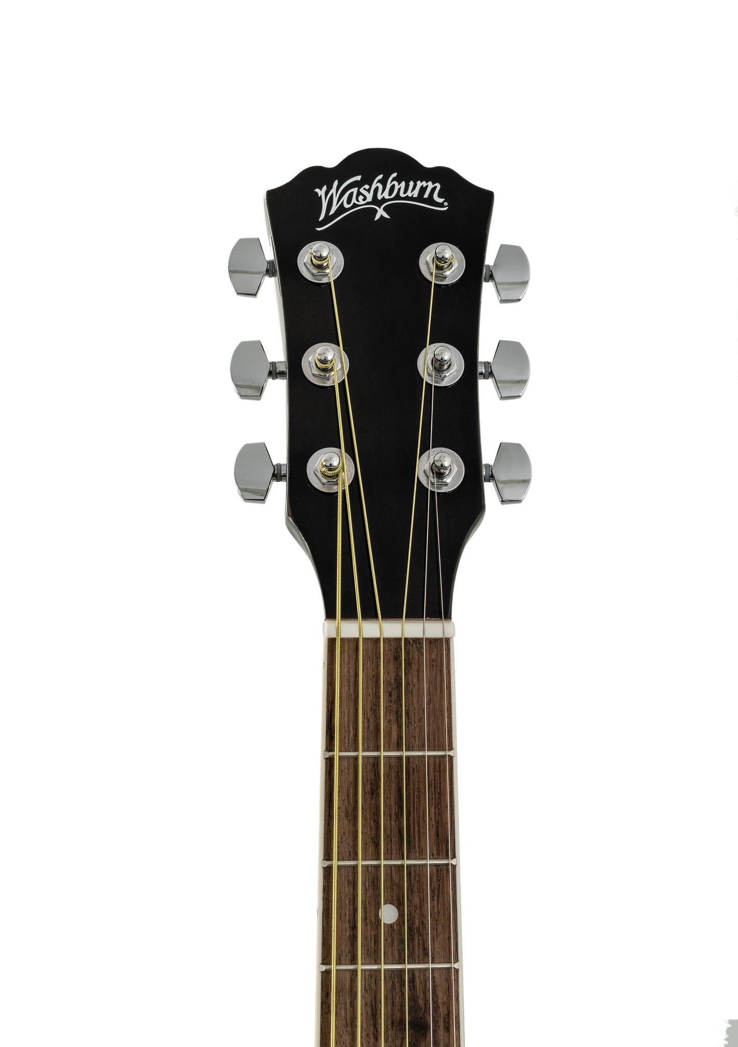 Washburn WA90CETB Dreadnought Acoustic Electric Guitar. Trans Black